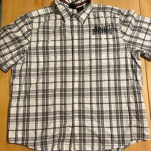 Harley Davison Short Sleeve Button Down Shirt